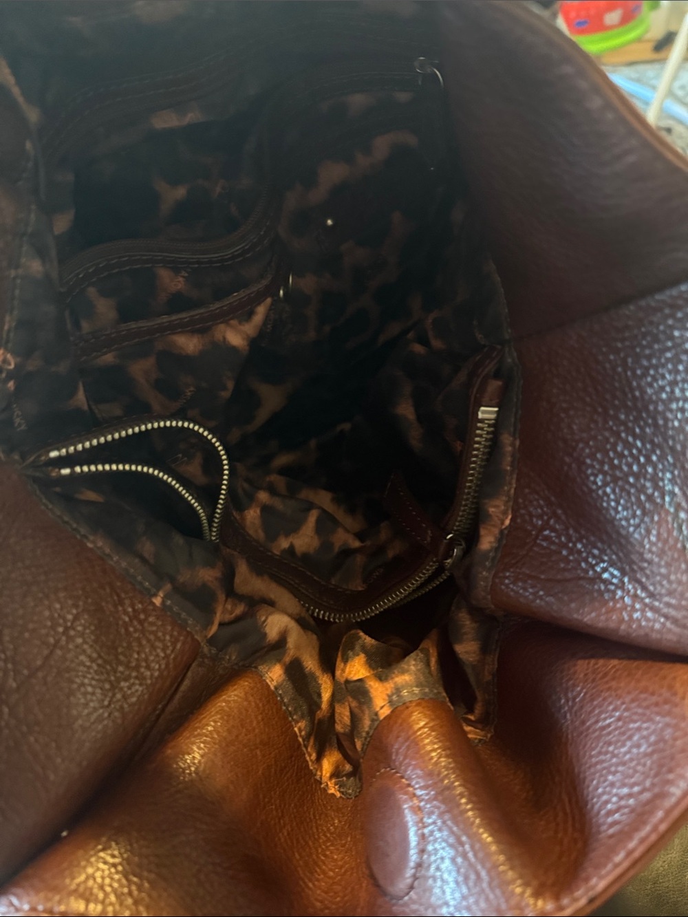 b. makowsky Croc-Embossed Tote in Burgundy - Picture 3 of 3
